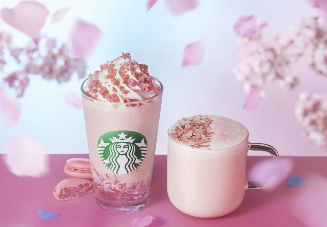 Starbucks Sakura Frappuccino Japan